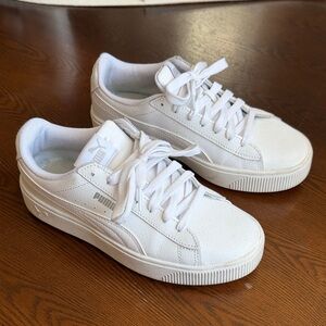 Puma Classic White Leather Sneakers